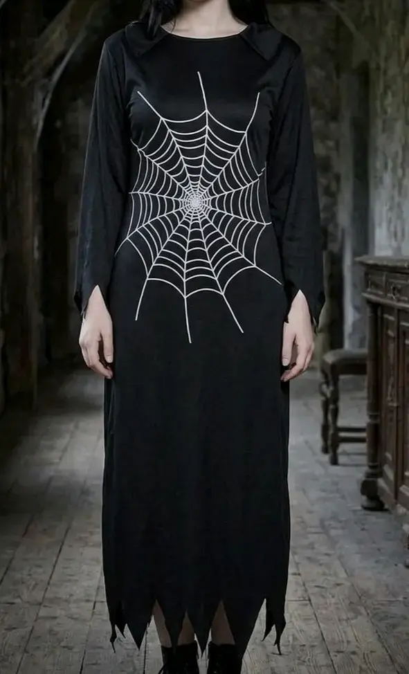 Disfraz de Halloween con diseño de telaraña