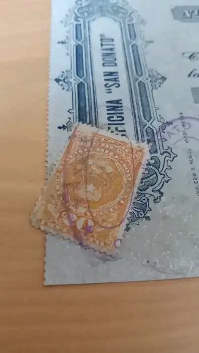 Cheque Antiguo Liverpool Nitrate Company 1917 - miniatura 3
