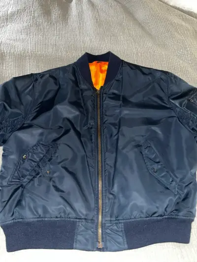 Chaqueta bomber azul marino  MA1 Alpha original - miniatura 1