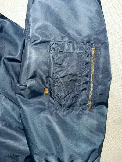 Chaqueta bomber azul marino  MA1 Alpha original - miniatura 2