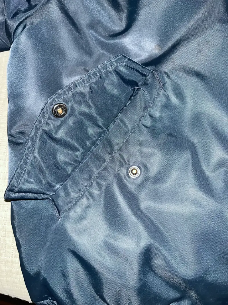 Chaqueta bomber azul marino MA1 Alpha original - 3