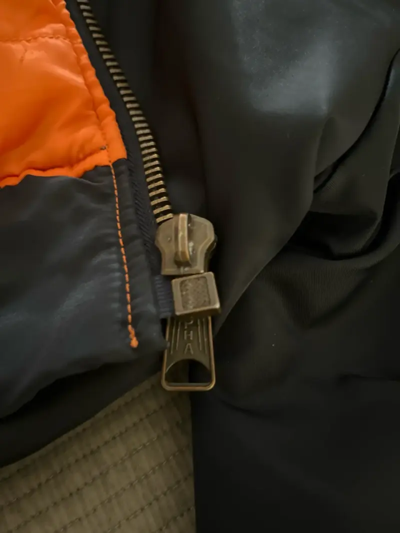 Chaqueta bomber azul marino MA1 Alpha original - 4