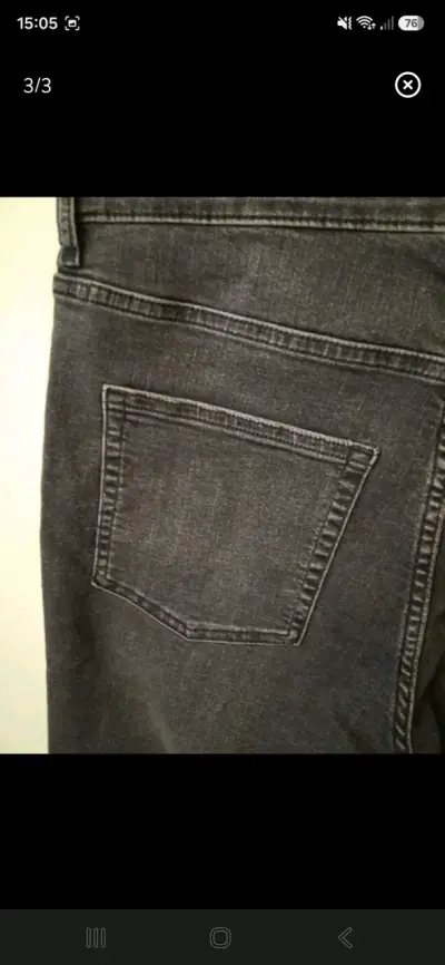 Jeans negros ajustados para mujer - miniatura 3
