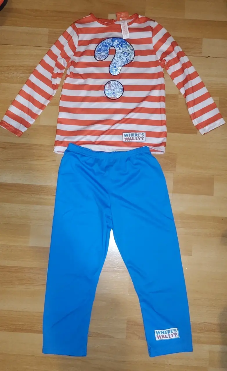 Disfraz infantil ¿Dónde está Wally? Niños 5,6 años - 2