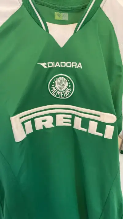 Camiseta Palmeiras Diadora verde talla XL - miniatura 4