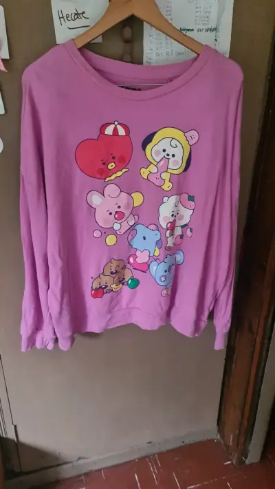 Polerón rosa con los personajes de BT21 - miniatura 1