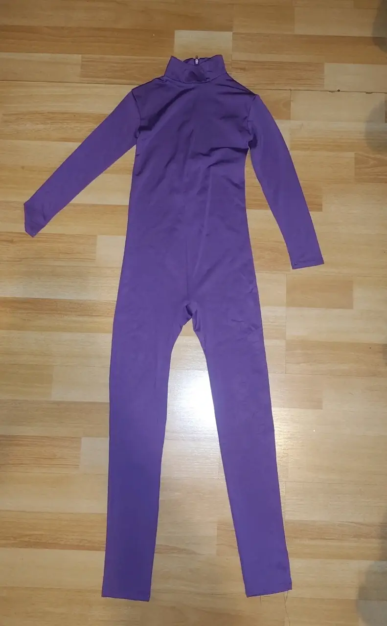 Traje de cuerpo completo morado para niña 4,6 años - 2
