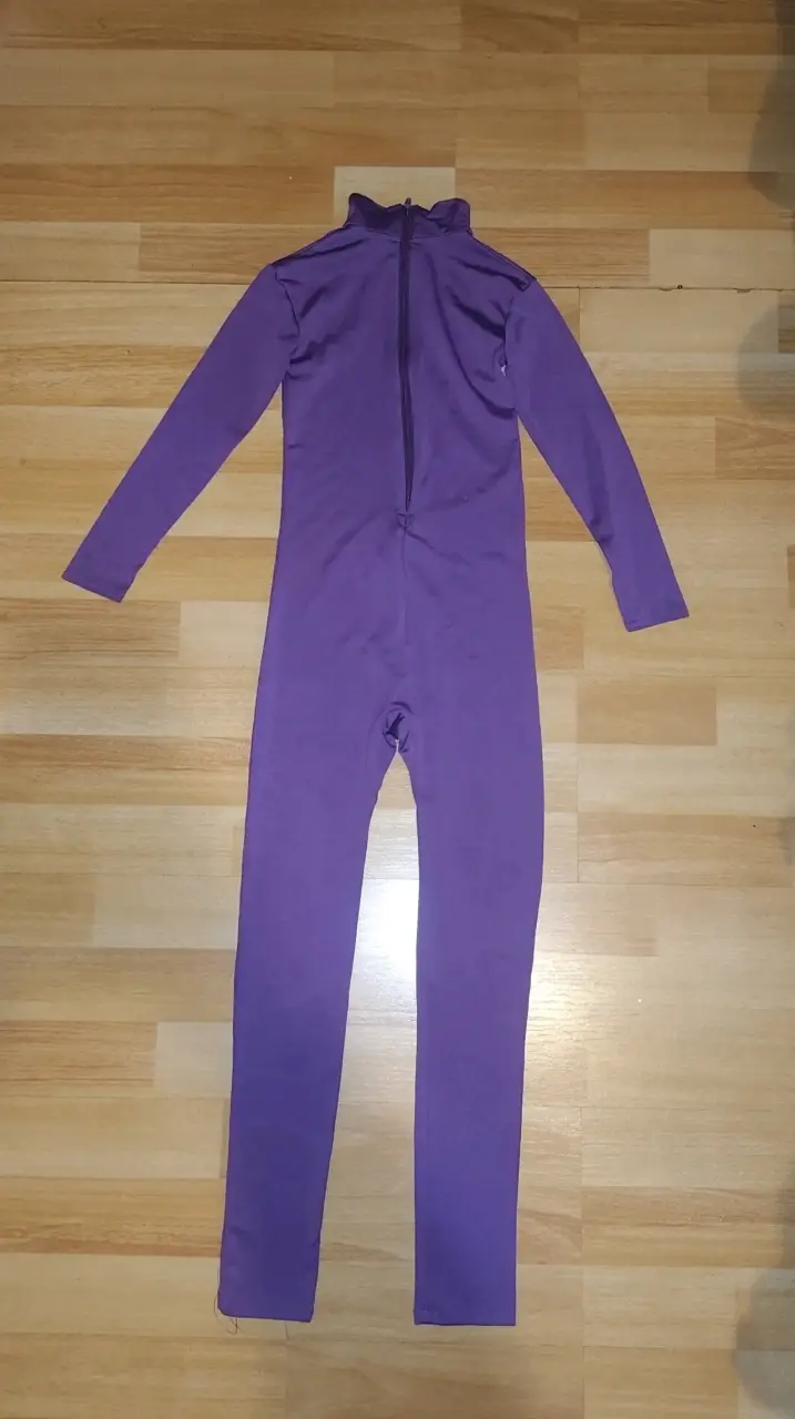 Traje de cuerpo completo morado para niña 4,6 años - 3