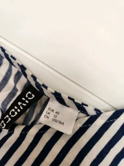 Enterito rayado azul y blanco para mujer - miniatura 2