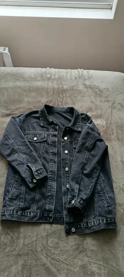 Chaqueta de mezclilla negra - miniatura 1