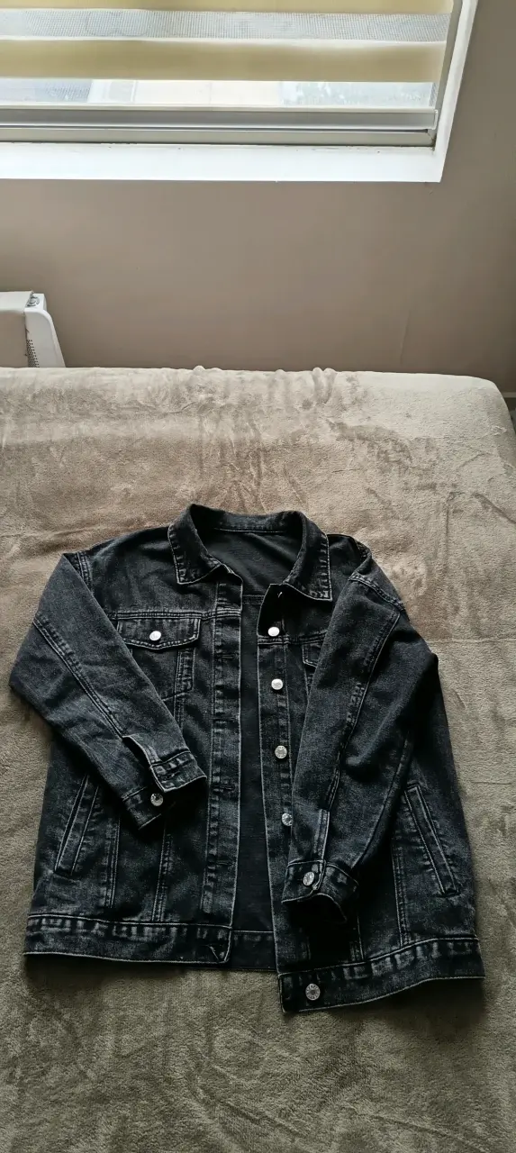 Chaqueta de mezclilla negra - 2