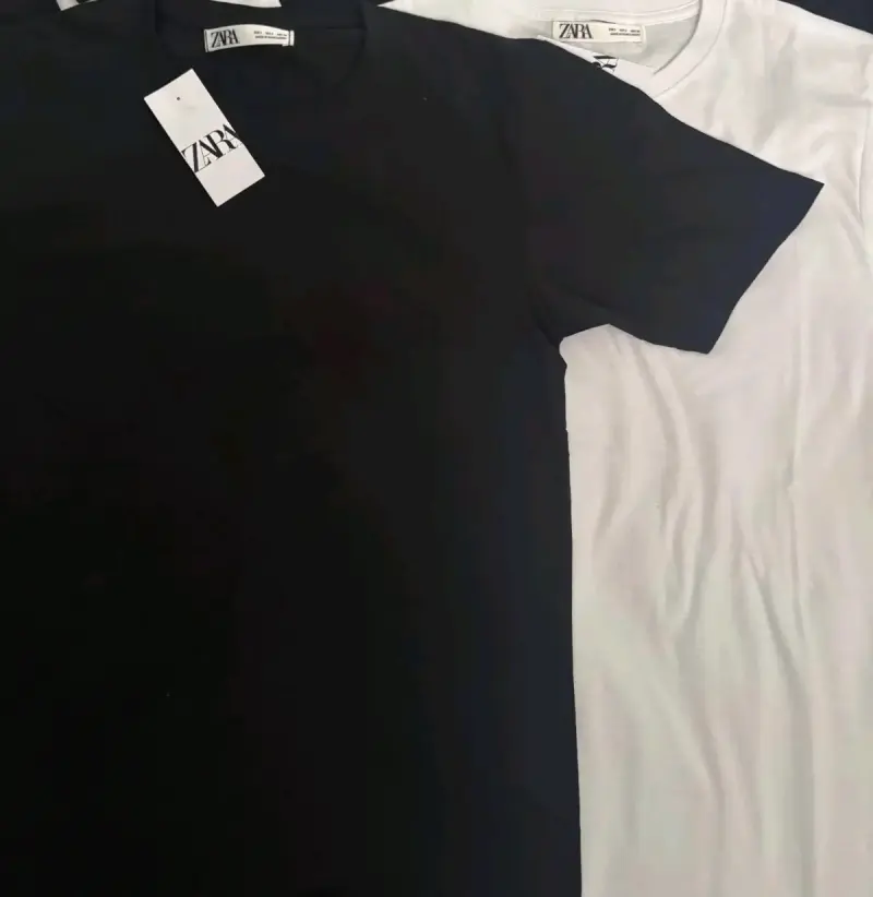 POLERAS ZARA BLANCA Y NEGRO🔥👕📩 - 1