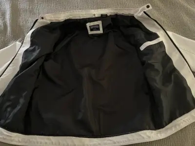 Chaqueta blanca de cuero sintético Distortion - miniatura 1