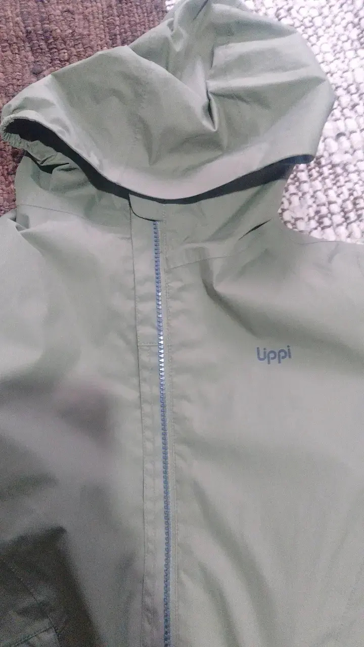 Chaqueta impermeable verde para niño con polar - 5