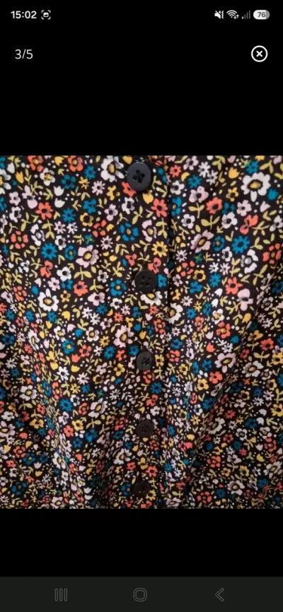 Polera larga, floral con tirantes ajustables - miniatura 3