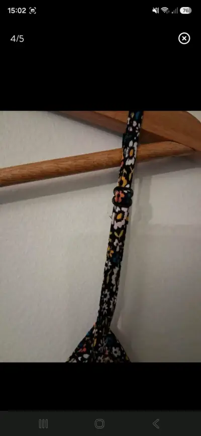 Polera larga, floral con tirantes ajustables - miniatura 4
