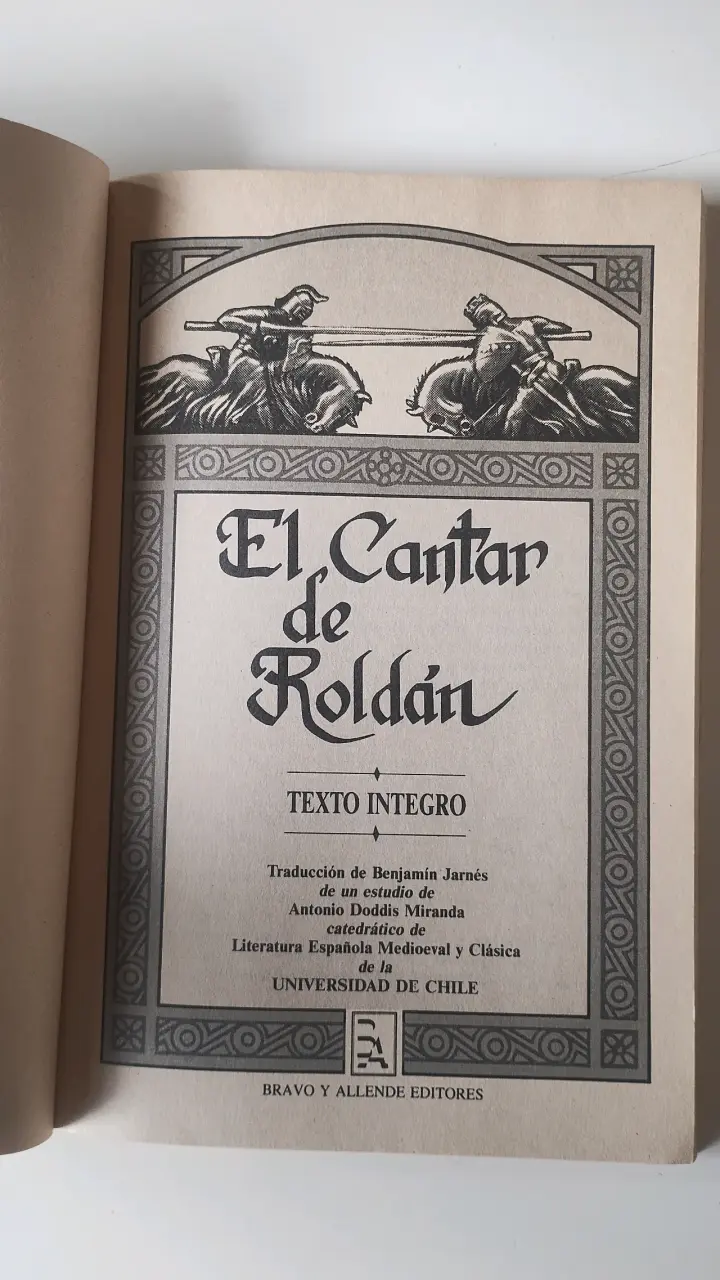 Libro El Cantar de Roldán Texto Íntegro - 2