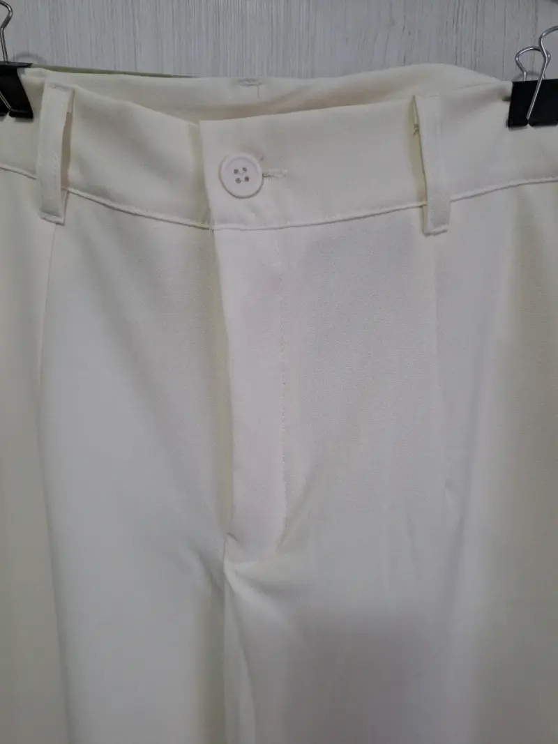 Pantalones blanco- talla 40 - 2