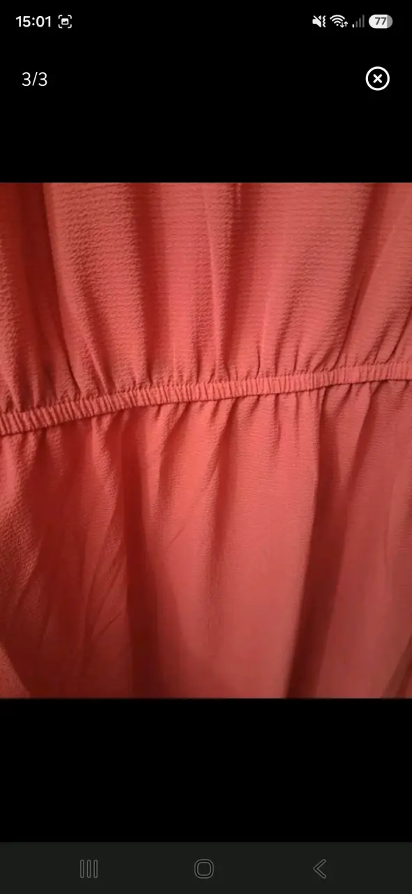Vestido corto sin mangas color rosado - 3