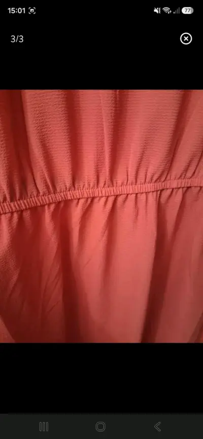 Vestido corto sin mangas color rosado - miniatura 3