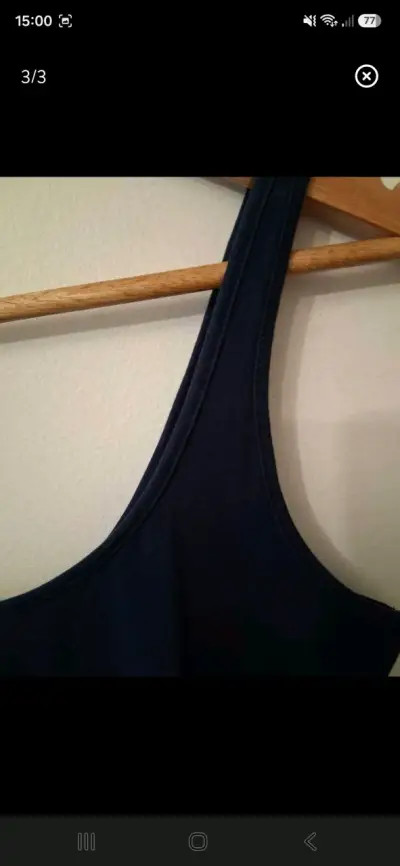 Polera sin mangas azul marino,para mujer - miniatura 3