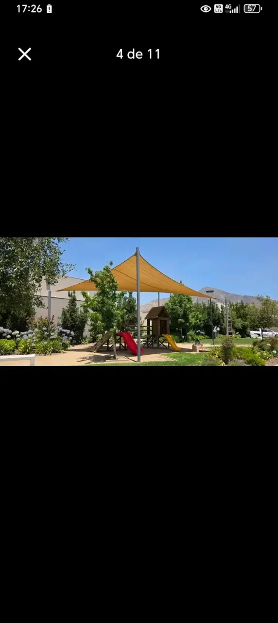 Toldo de Sombra rectangular para Jardín 95% Bloqu - 1