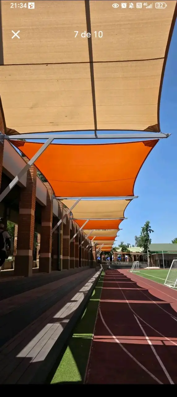 Toldo de Sombra rectangular para Jardín 95% Bloqu - 4