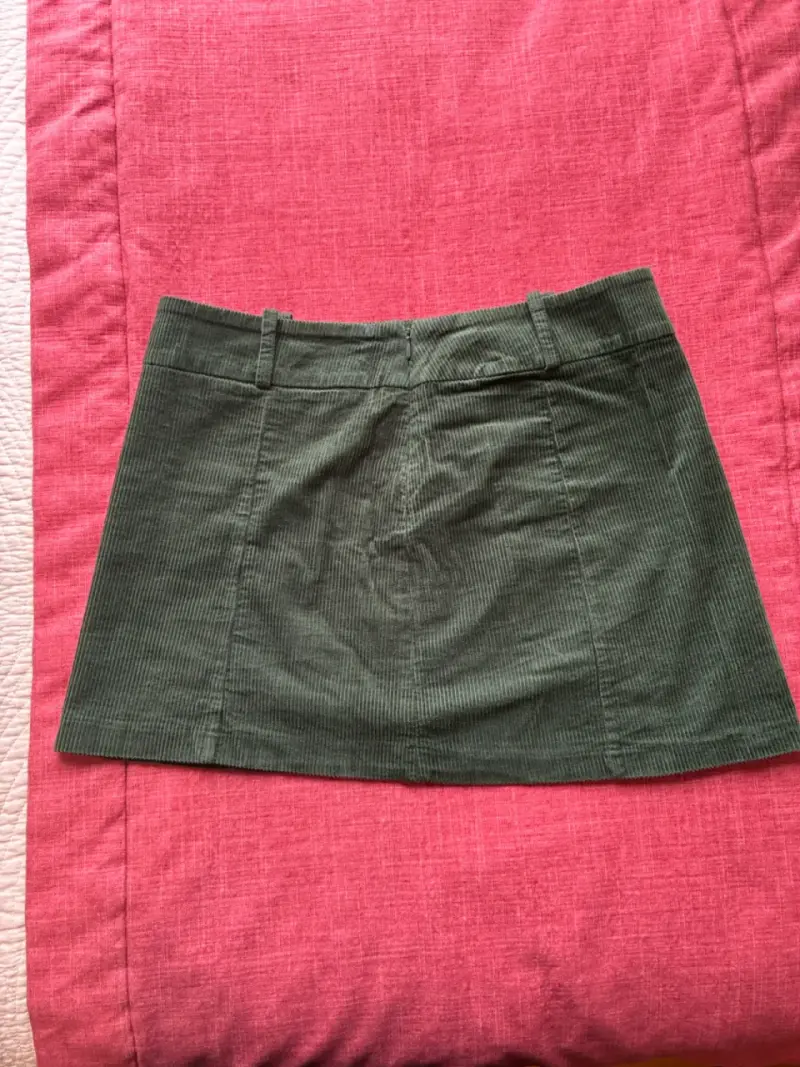 Minifalda de cotele delgado H&M - 3