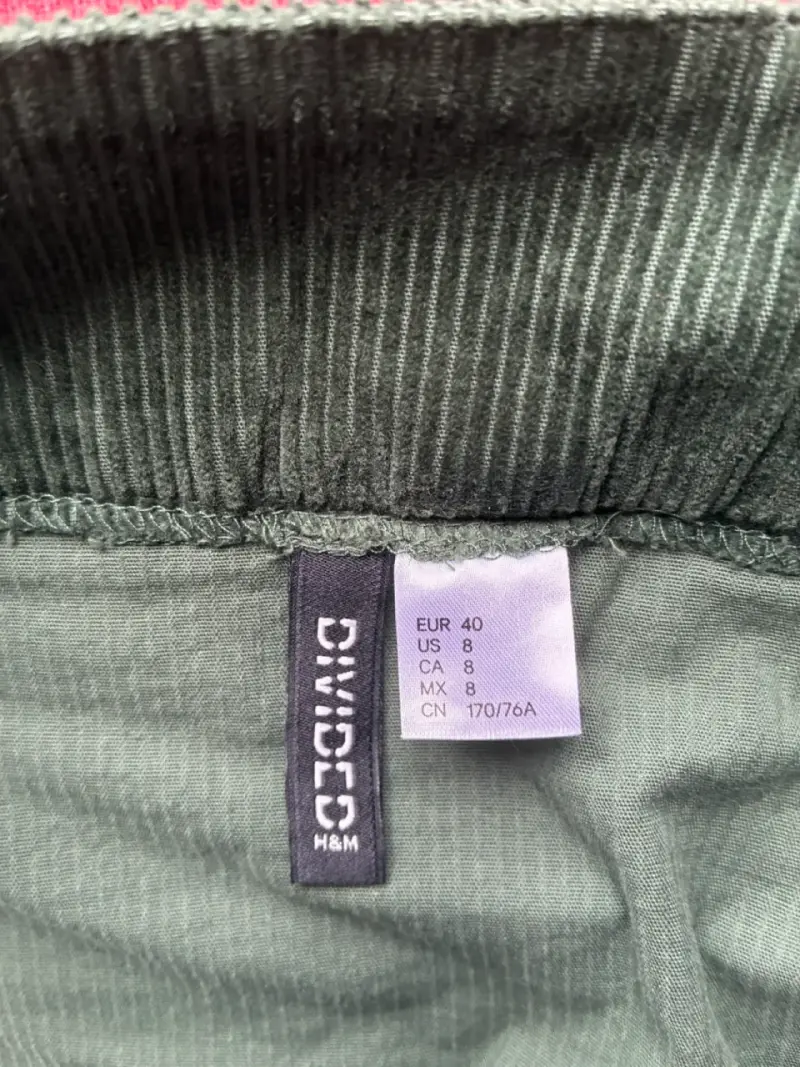 Minifalda de cotele delgado H&M - 4