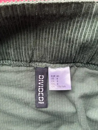 Minifalda de cotele delgado H&M - miniatura 4