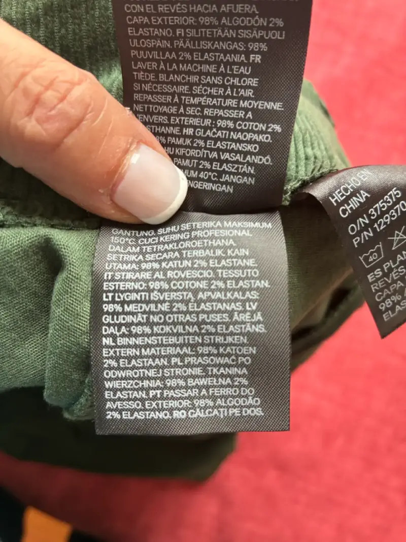 Minifalda de cotele delgado H&M - 5