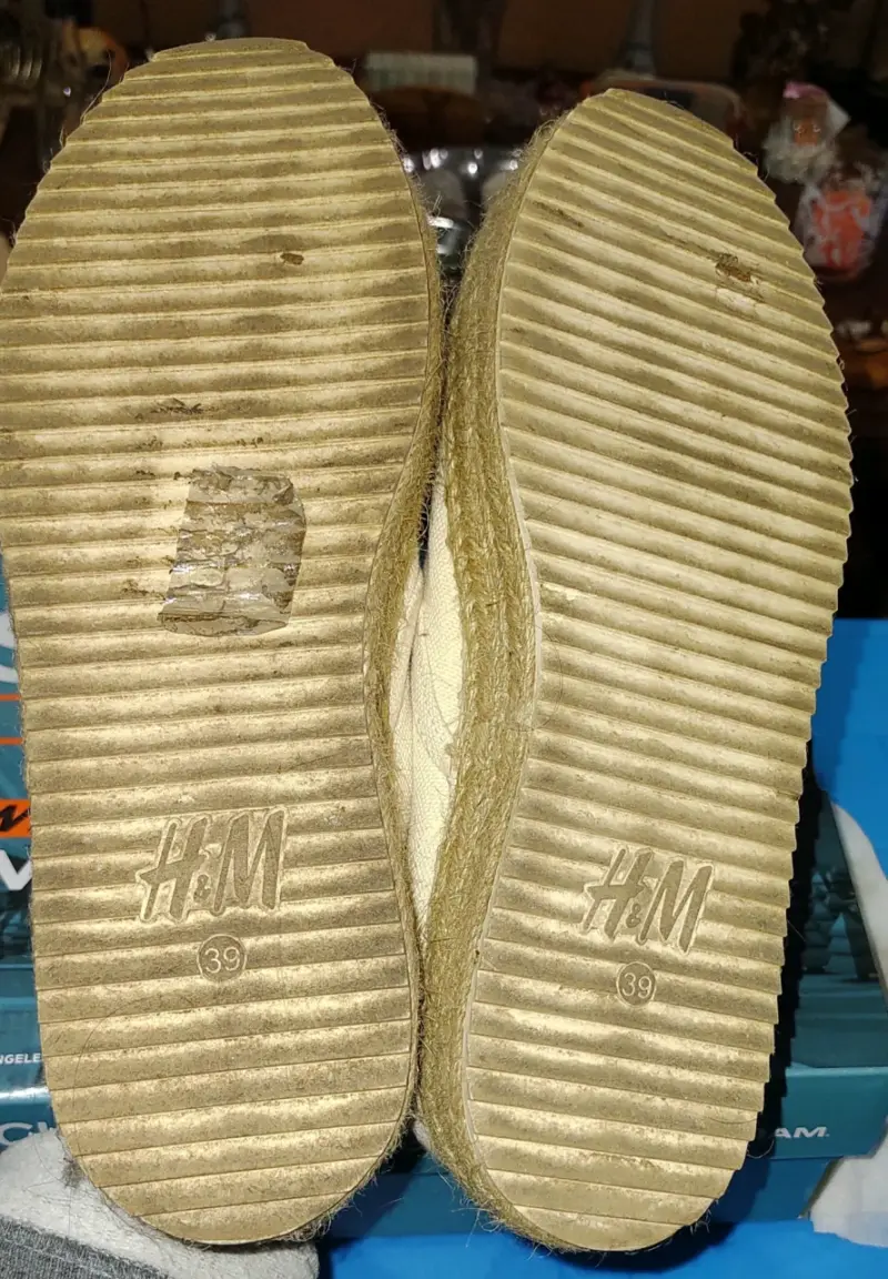Zapatos de lona beige H&M talla 39 - 3