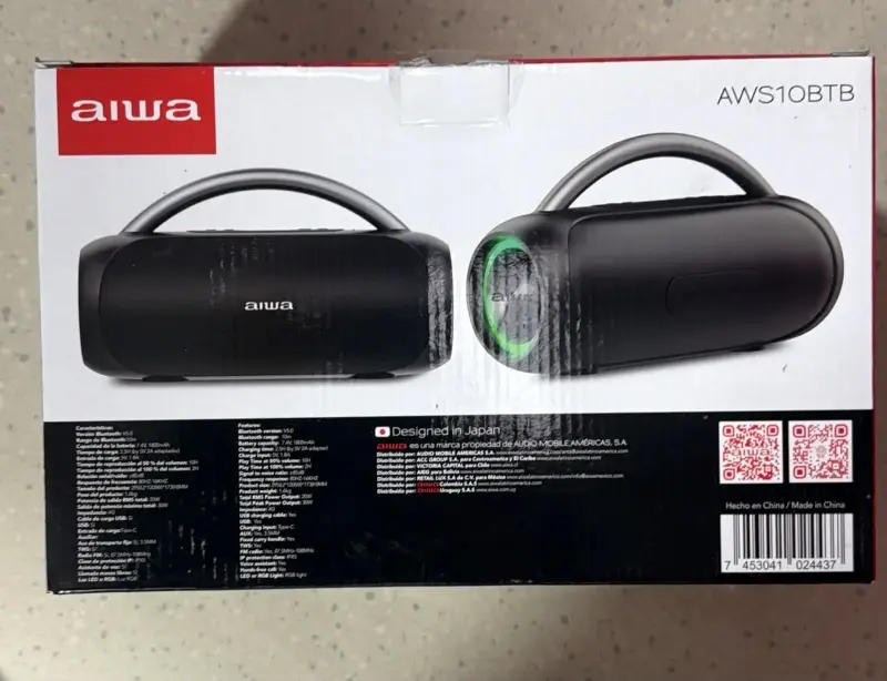 Parlante Bluetooth portátil Aiwa con TWS - 2