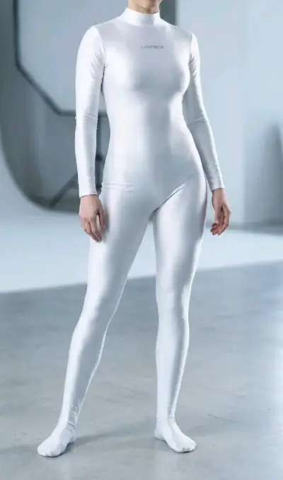 Traje de cuerpo completo blanco Talla S - miniatura 1
