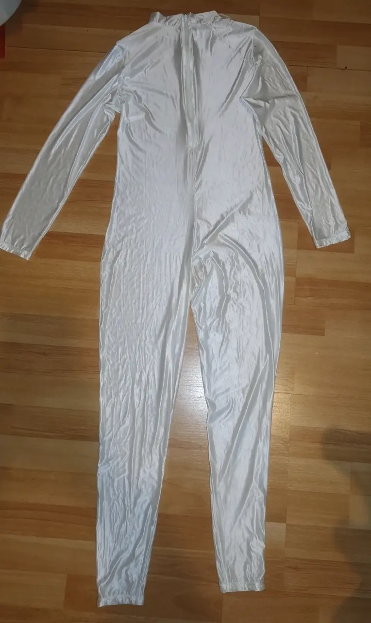 Traje de cuerpo completo blanco Talla S - 3