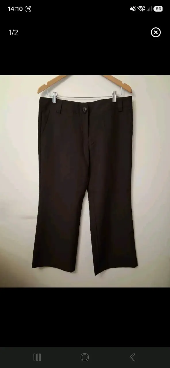 Pantalones de vestir marrones para mujer
