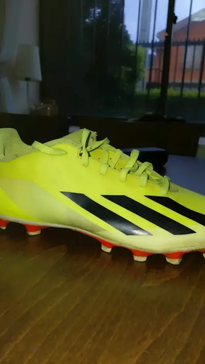 Zapatillas de futbol amarillas Adidas Crazyfast - miniatura 1