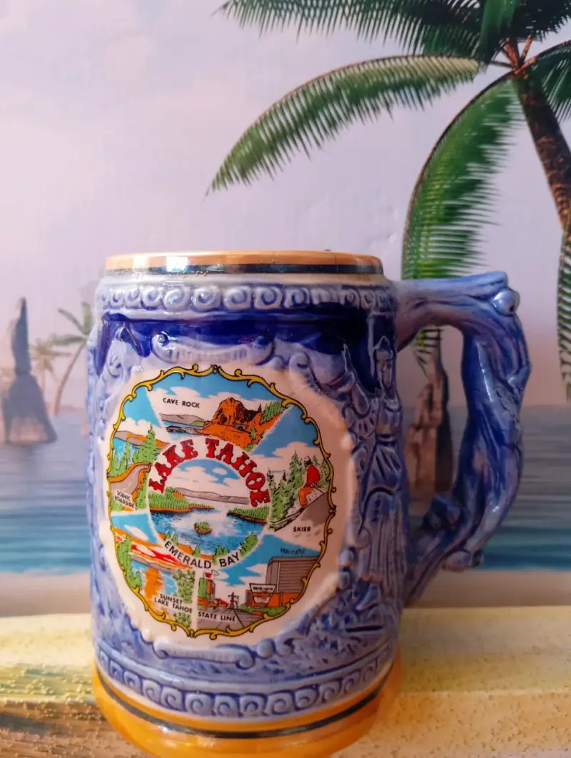 Taza de cerámica Lake Tahoe decorativa