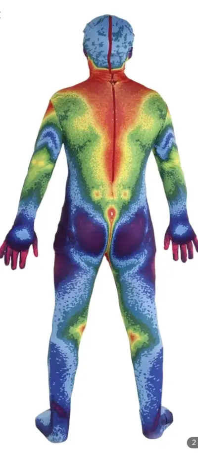 Disfraz de cuerpo completo térmico multicolor S - miniatura 2
