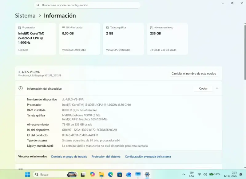 ASUS Vivobook i5 / Nvidia GeForce / SSD + Regalo - 5