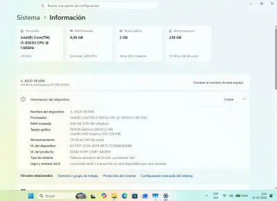 ASUS Vivobook i5 / Nvidia GeForce / SSD + Regalo - miniatura 5
