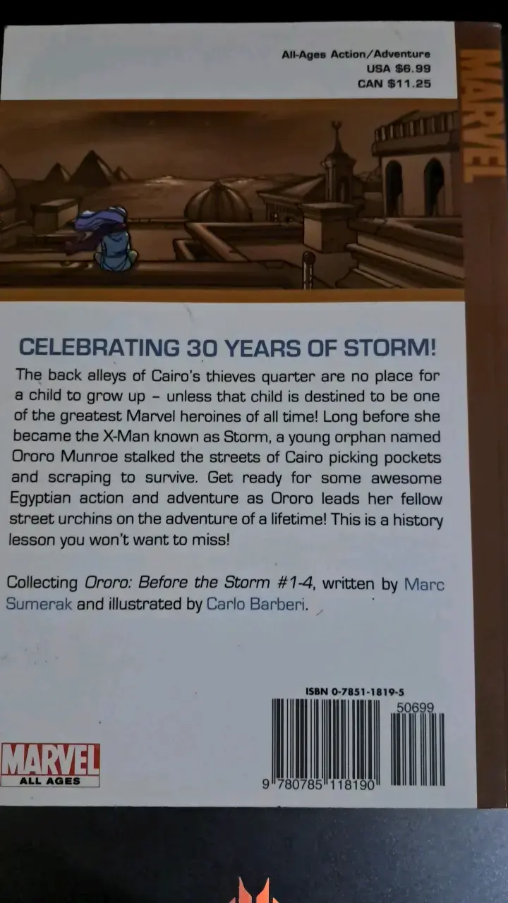 Cómic Ororo Before The Storm Marvel - 2