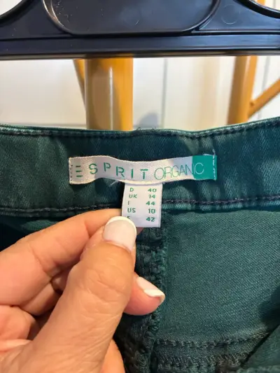 Jeans verdes Esprit para mujer - miniatura 3