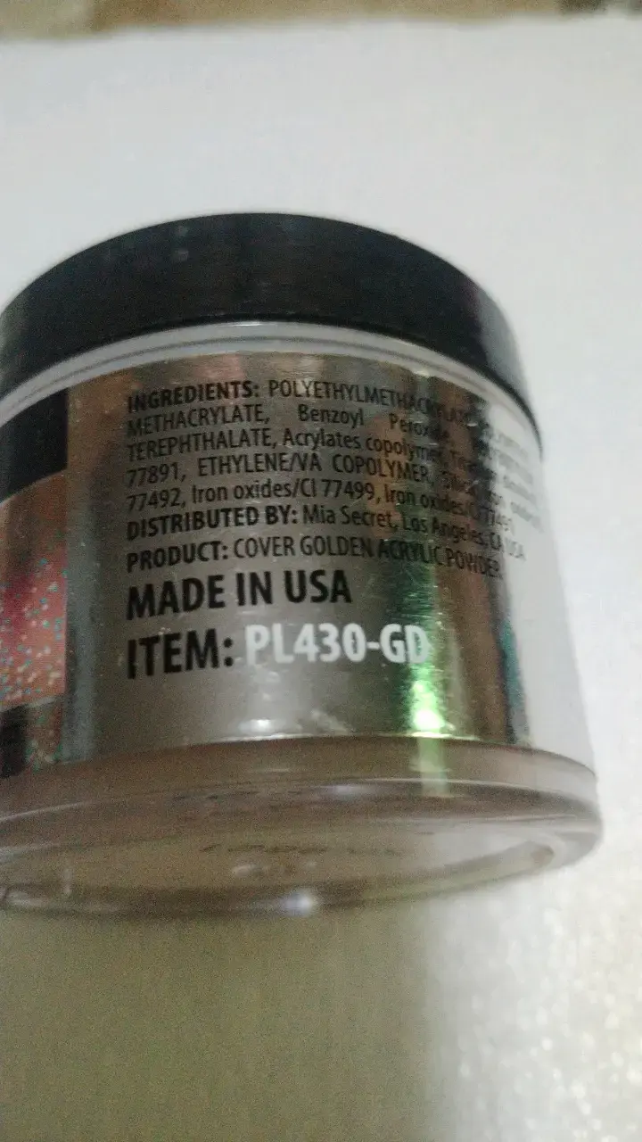 Polvo Acrílico Dorado Mia Secret 59g - 3