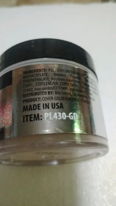 Polvo Acrílico Dorado Mia Secret 59g - miniatura 3