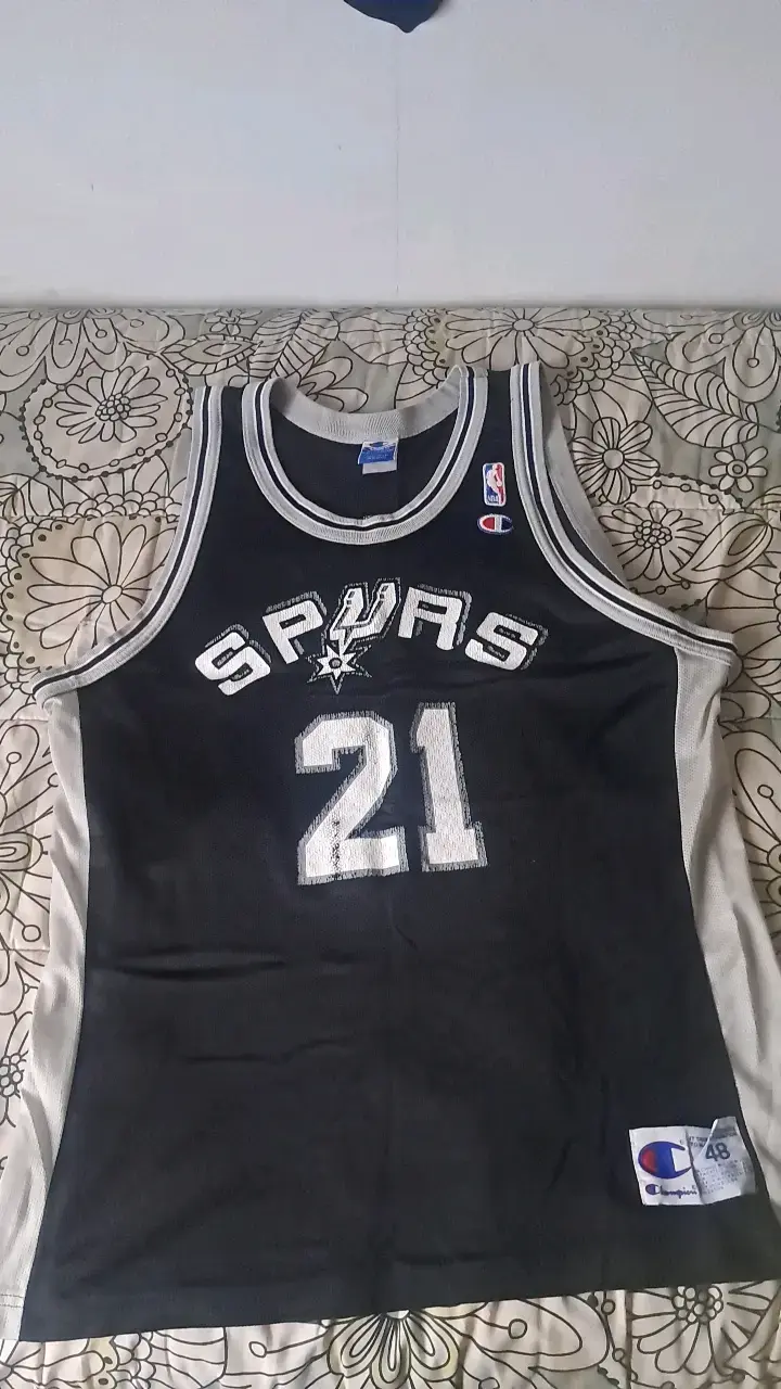 Camiseta NBA Spurs Tim Duncan Negra