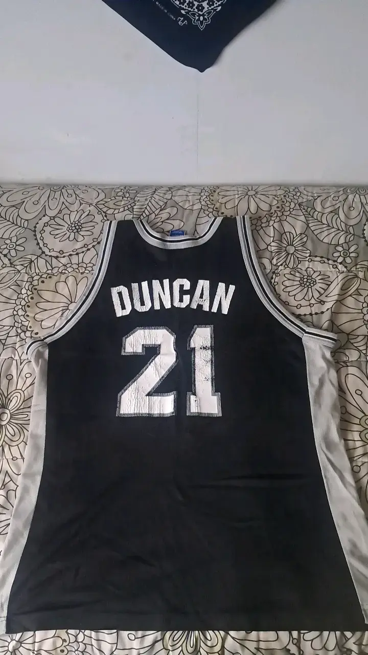 Camiseta NBA Spurs Tim Duncan Negra - 2