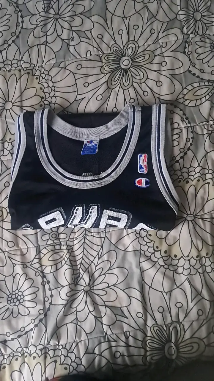Camiseta NBA Spurs Tim Duncan Negra - 5