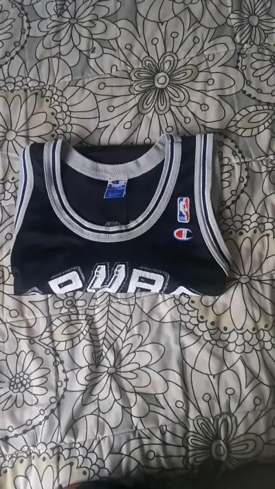 Camiseta NBA Spurs Tim Duncan Negra - miniatura 5