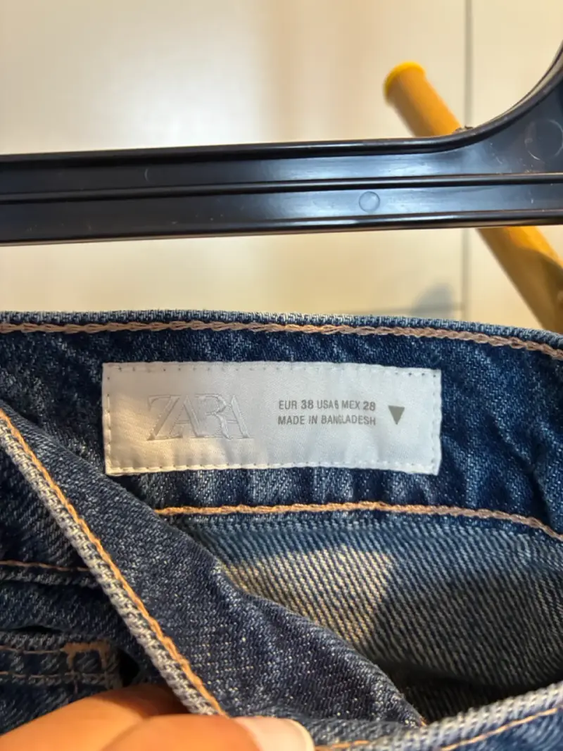 Jeans Mujer de mezclilla azul Zara - 2